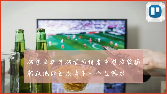 拓媒分析开拓者为何看中潜力股杨瀚森他能否成为下一个吕佩尔